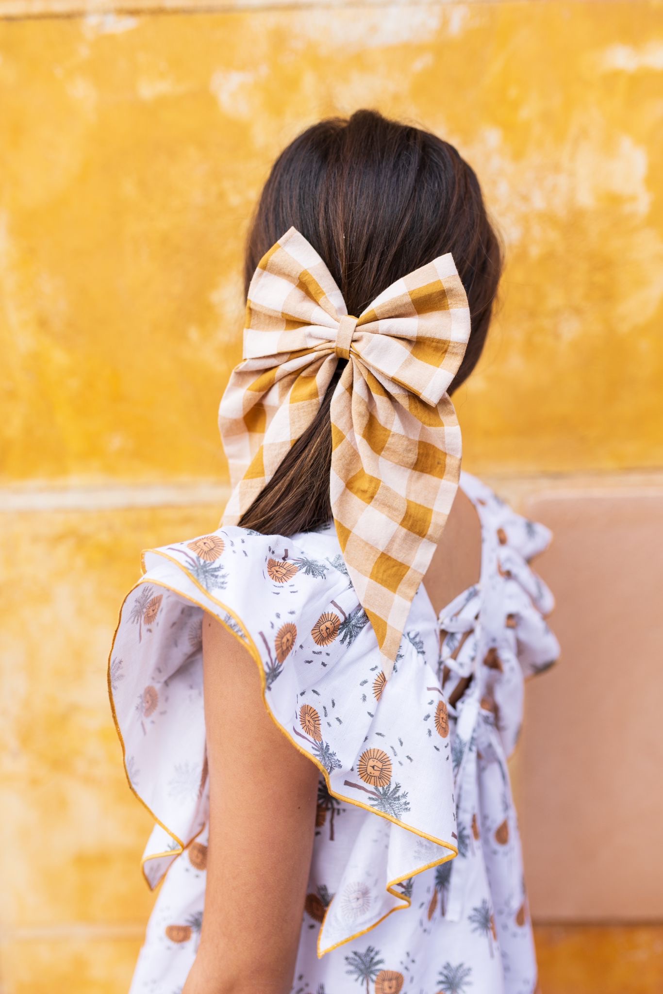Vestido Palmeras Kids Chocolate - Imagen 3
