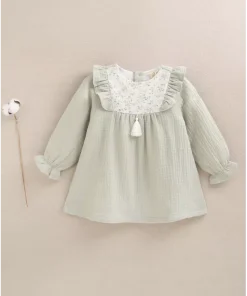 Vestido bebé verde Dadati