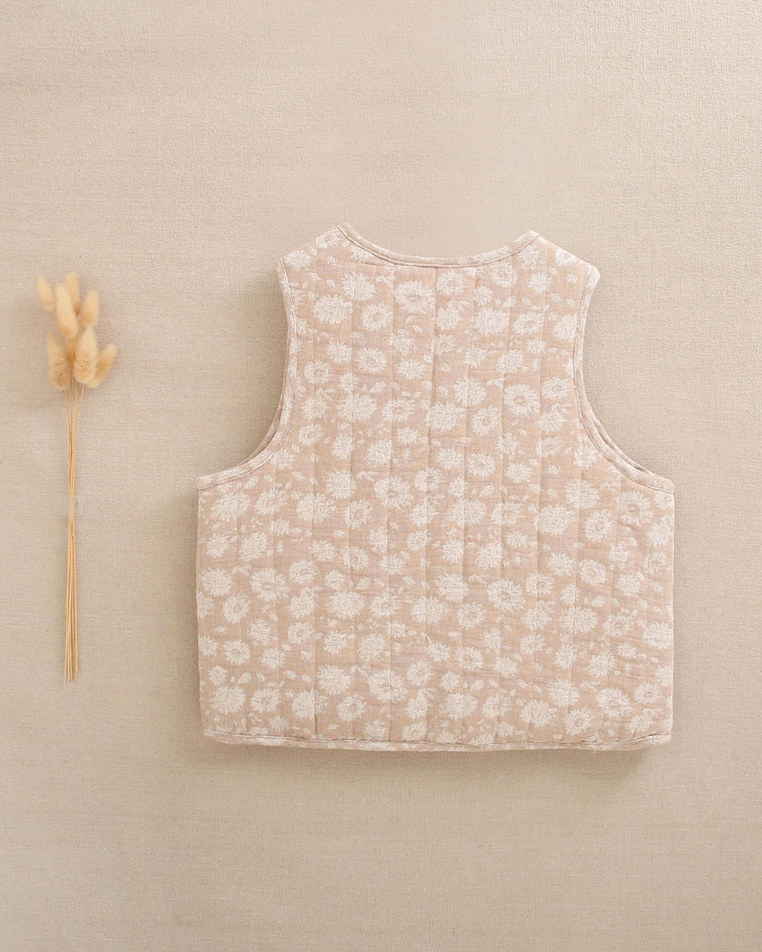 Chaleco beige lazo Dadati - Imagen 3