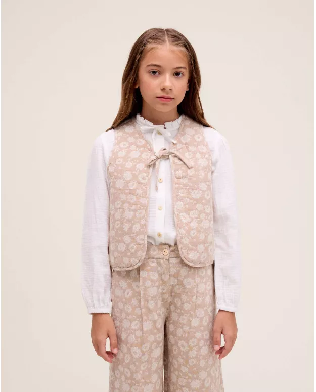 Chaleco beige lazo Dadati