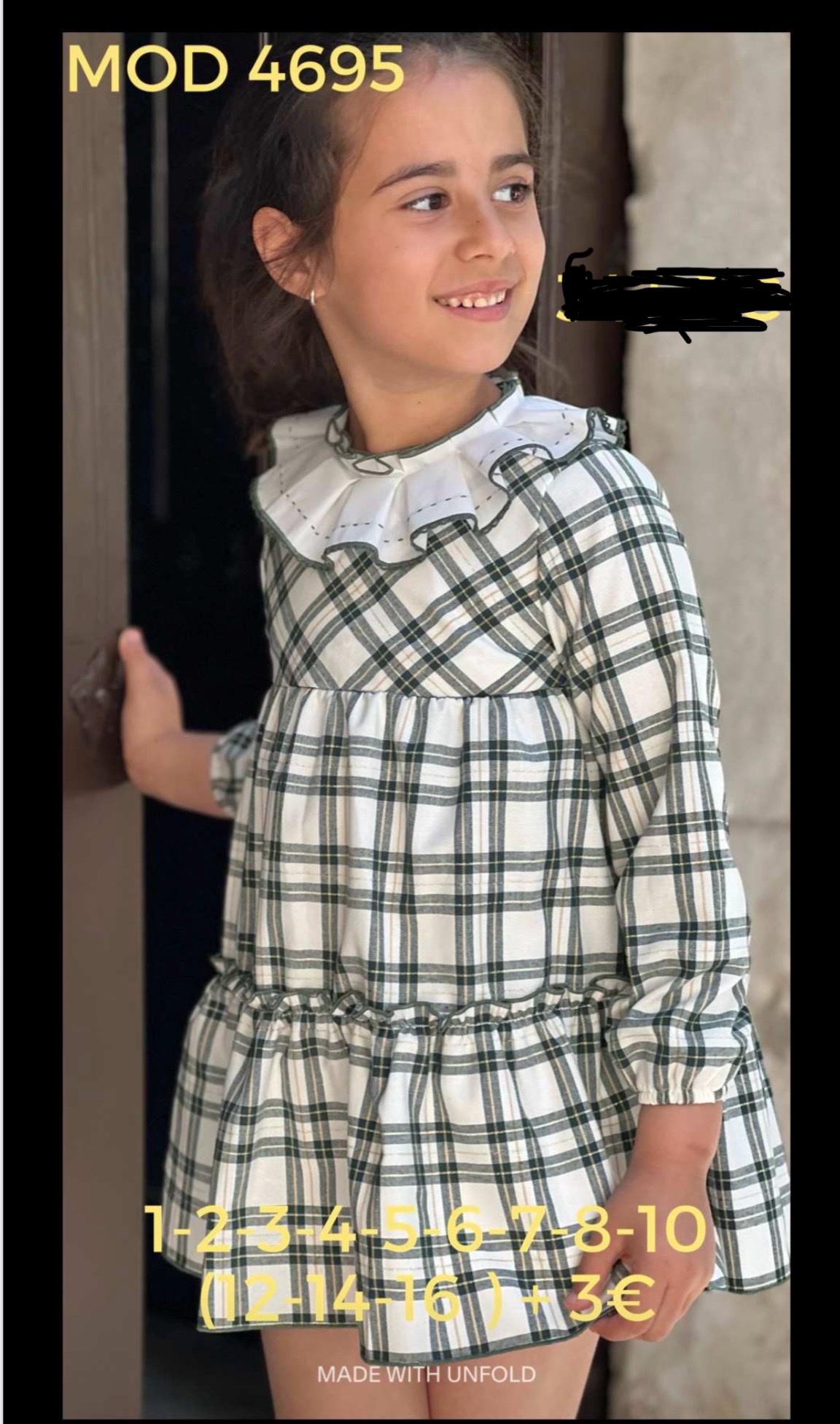 Vestido cuadros Copo