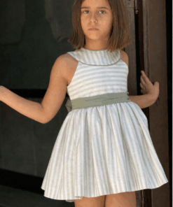 Vestido rayas verde COPO