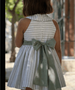 Alternative view of Vestido rayas verde COPO