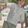 A Conjunto niño rayas verde COPO