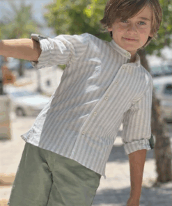 A Conjunto niño rayas verde COPO
