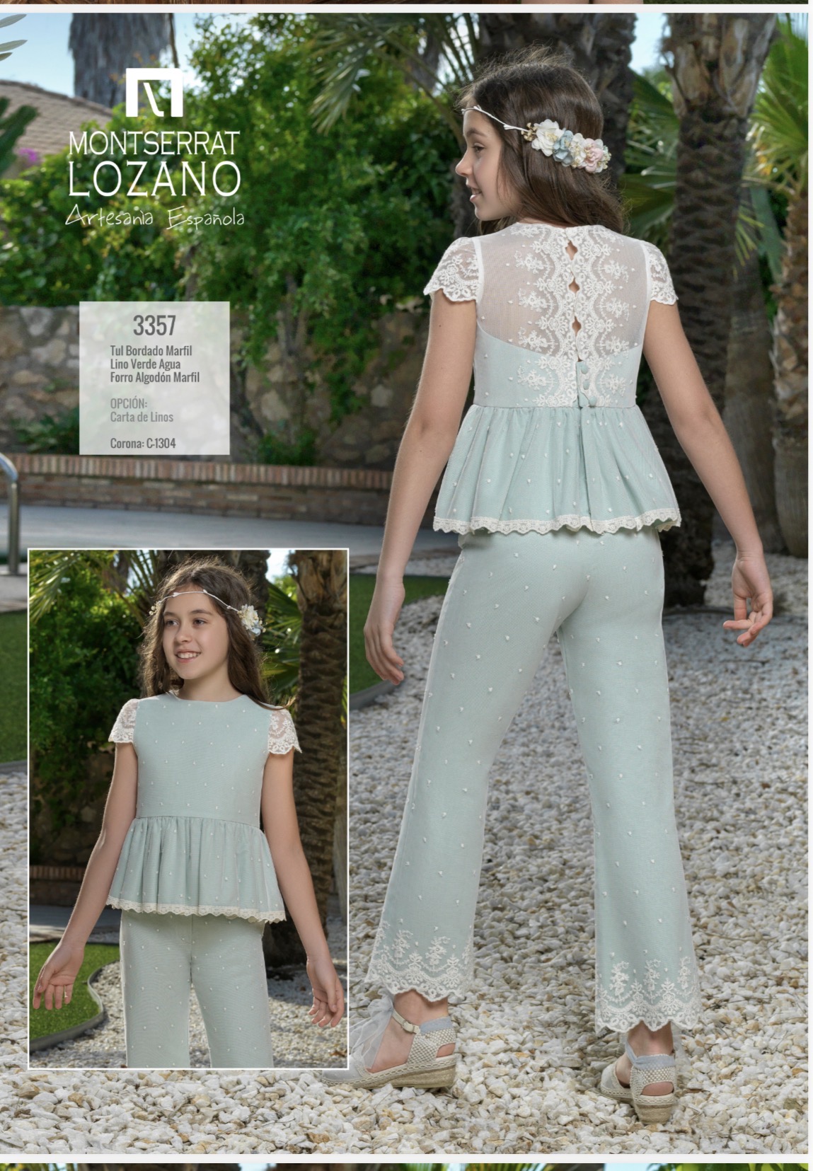 Conjunto blusón y pantalón 3354